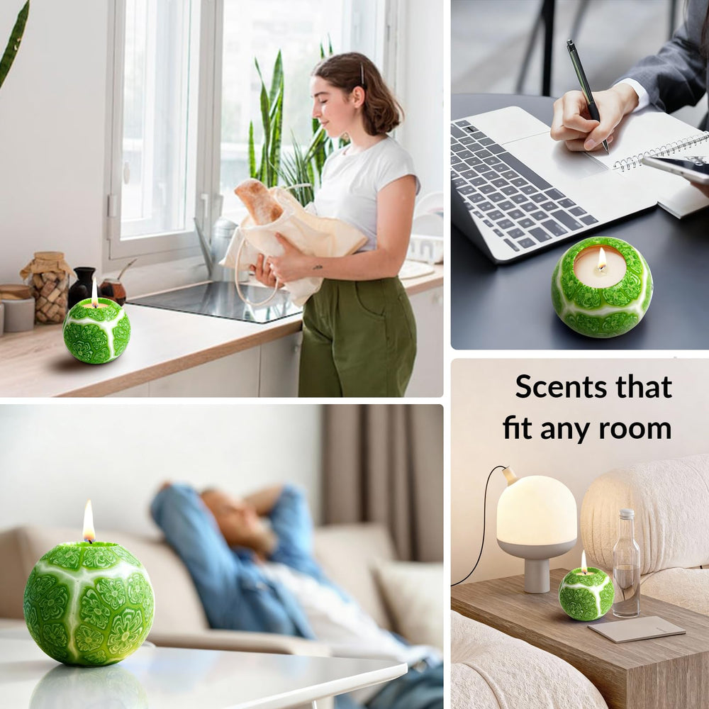 LumeTon candle's soft glow enhances holiday decor and cozy gatherings.
