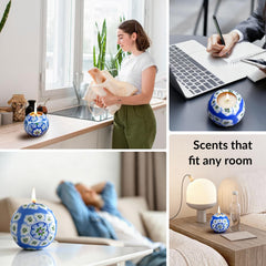 LumeTon Alan's Candle helps create a cozy holiday-atmosphere at home.