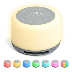 Lumi Zello white noise machine with compact design for versatile sleep support
