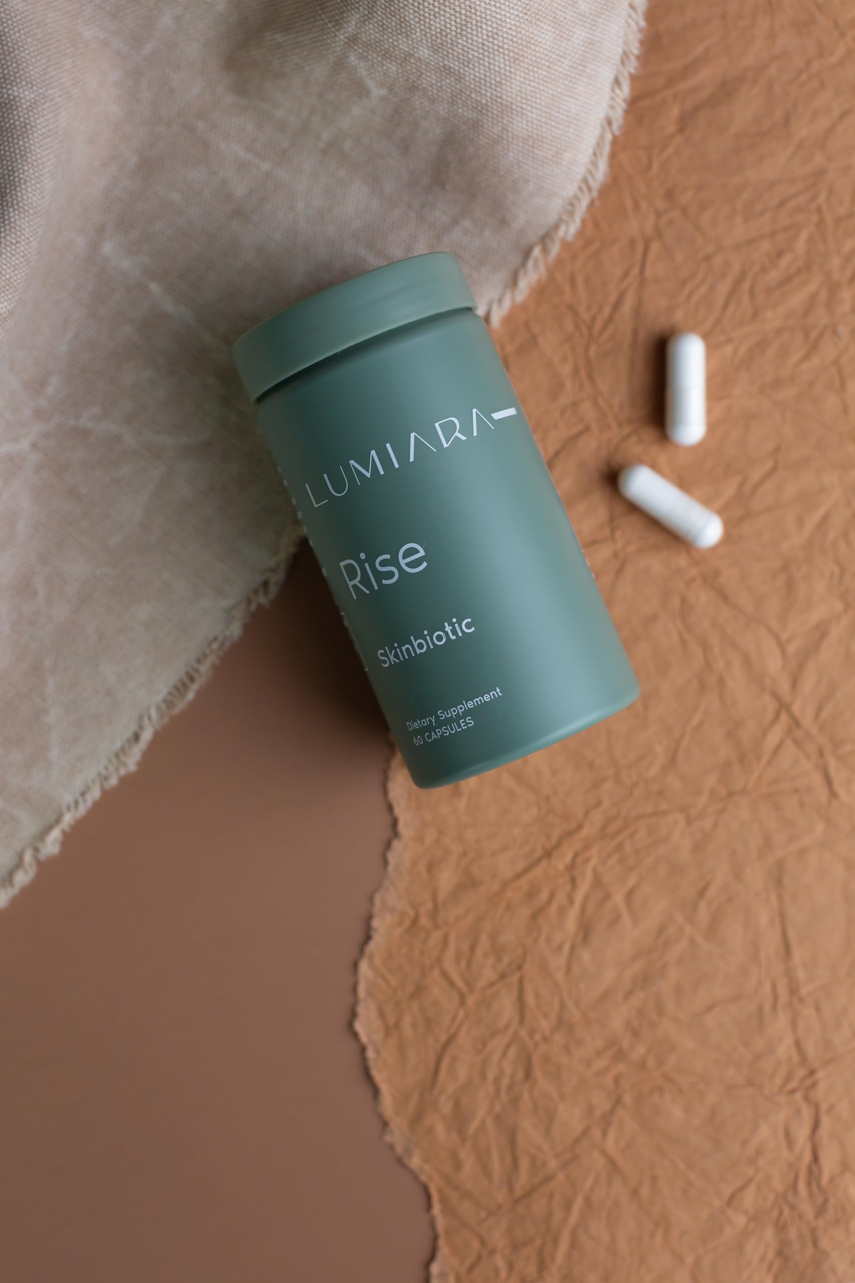 Lumiara Rise packaging highlights plant-based, cruelty-free formula