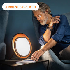 Lumie Halo color temperature adjustment lets you tailor warmth.