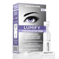 Lumify pack of 3 single-use vials for on-the-go relief