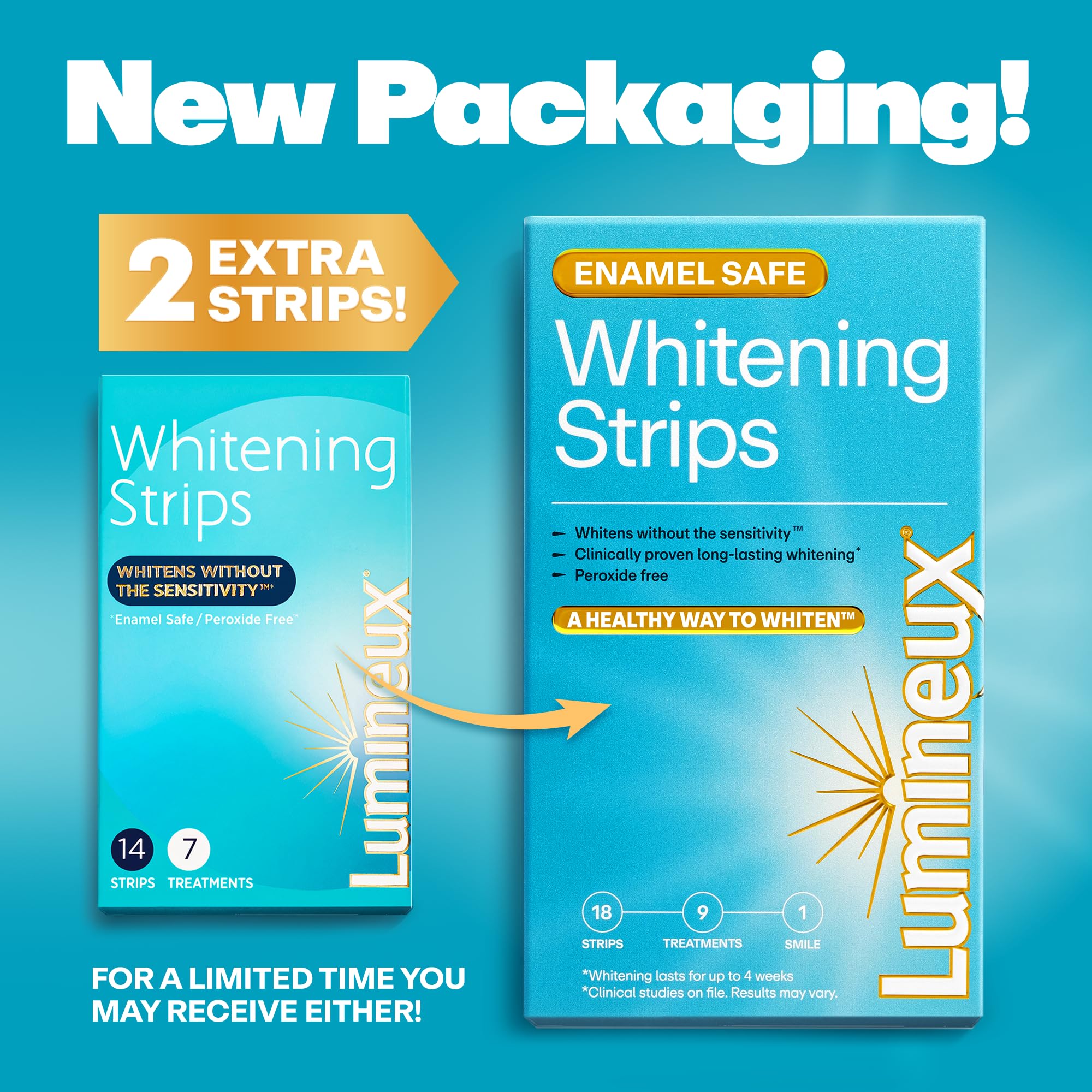 Stain targeting technology visual with Lumineux branding