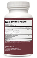 LUMINSPIRED HEALTH black pepper extract capsules for better bioavailability.