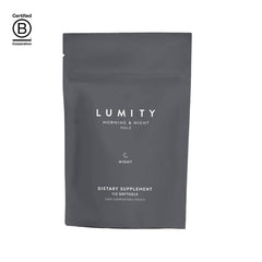 Lumity Night Male softgel capsules support restful sleep and recovery.