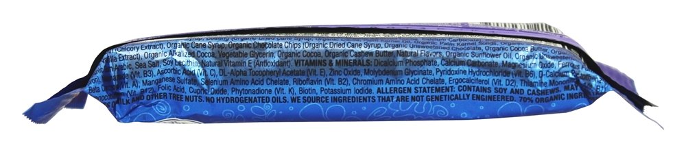 LUNA Bar Plant-based snack with 8g protein showcased on label.