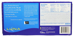 LUNA Bar Wrap and foil detail highlights freshness and packaging.