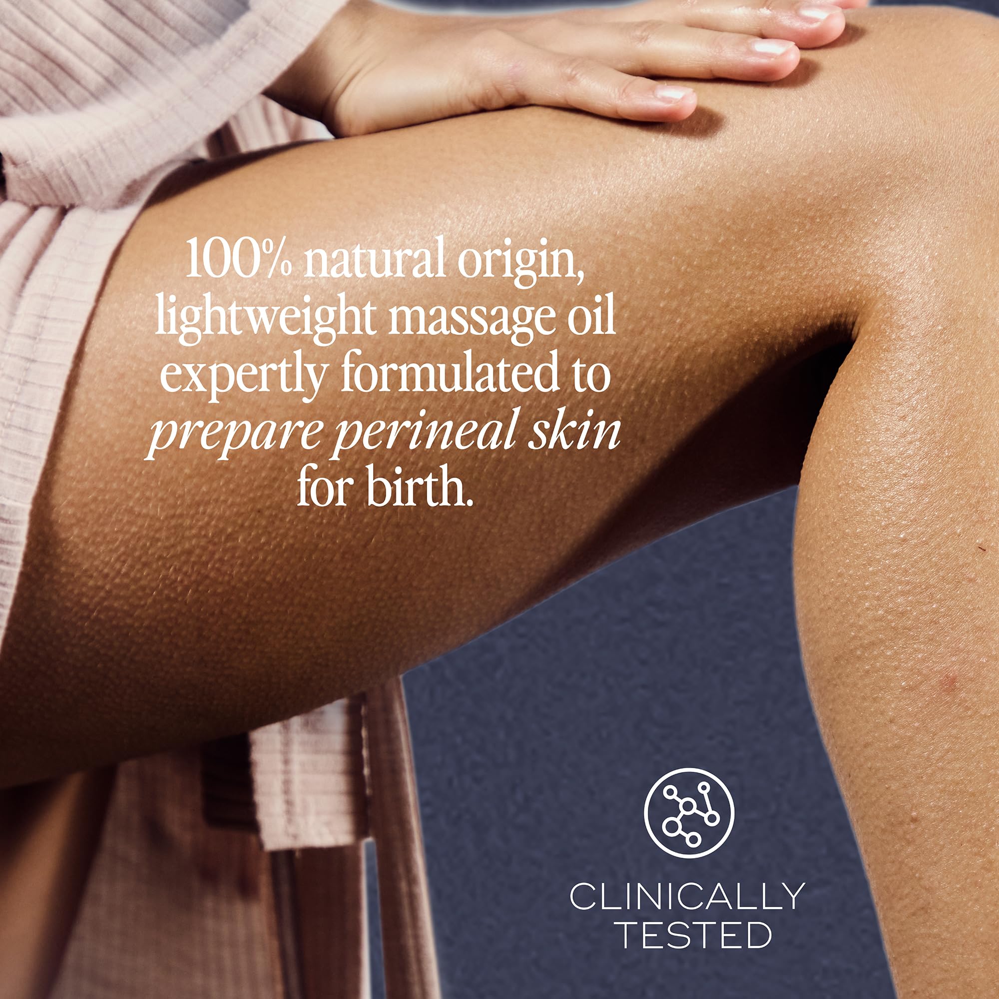 Luna Daily jojoba oil hydration nourishes delicate skin during prenatal care.