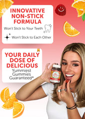 Lunakai B12 gummies zesty citrus close-up illustrating easy daily use.