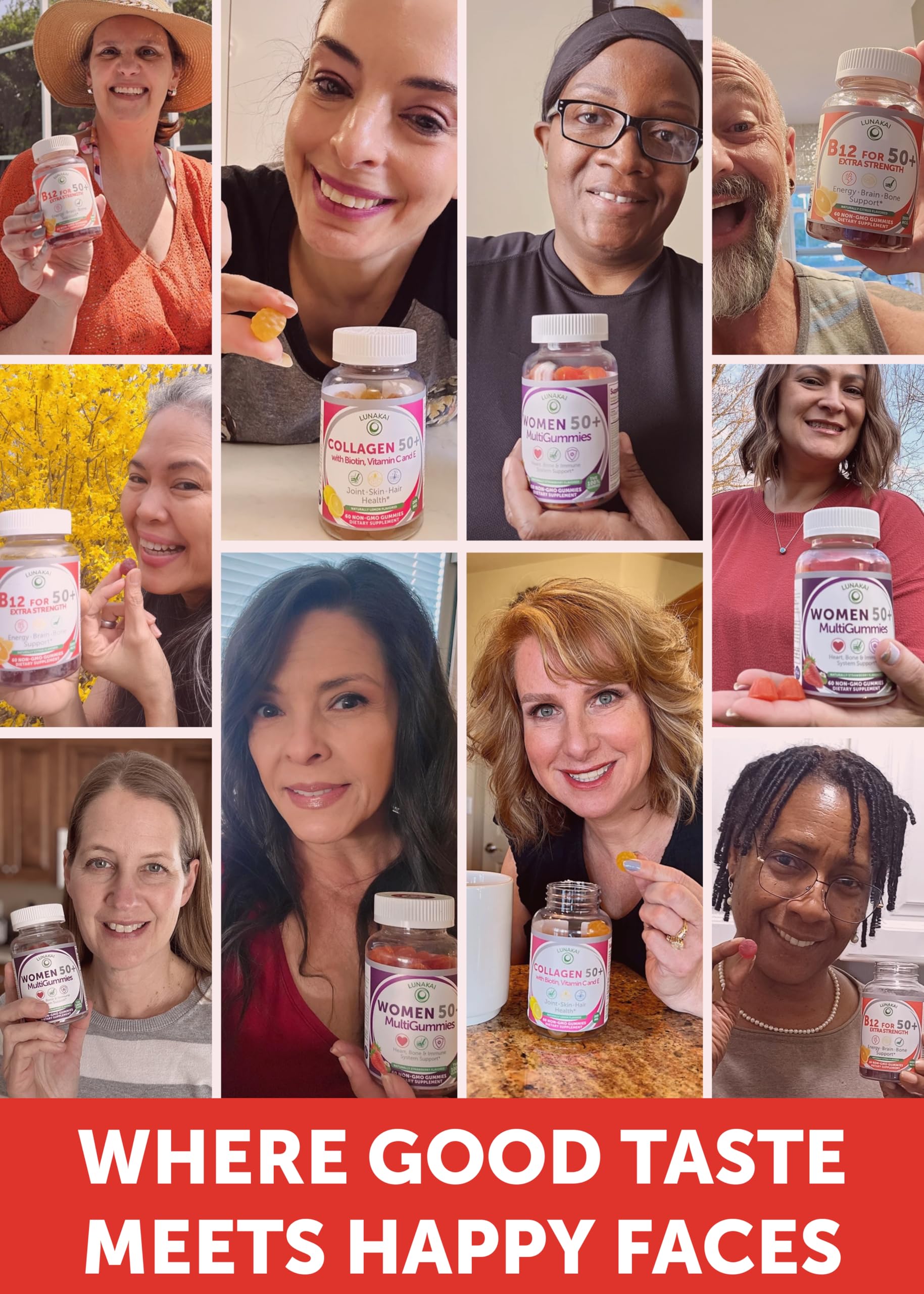 Lunakai B12 gummies non-GMO formula with trusted quality.