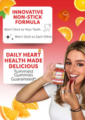 Lunakai CoQ10 Gummies orange flavor conveys natural taste and chewable format