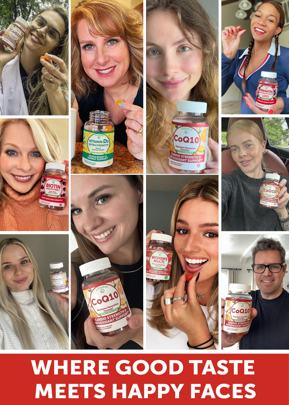 Lunakai vegan CoQ10 gummies no gelatin for plant-based diets