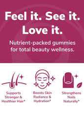 Lunakai packaging design highlighting biotin and saw palmetto benefits in the formula.