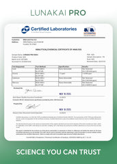 Lunakai PRO NAD USA-made seal emphasizing manufacturing quality.