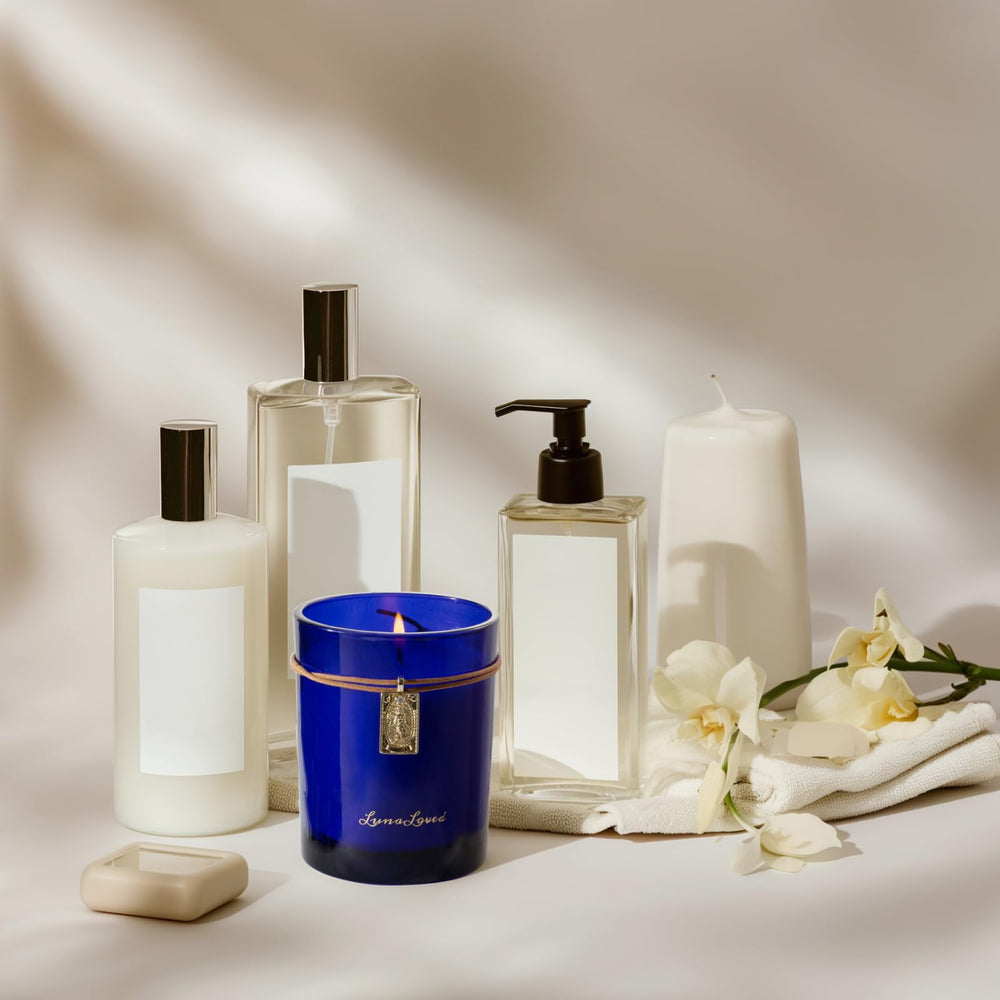 LunaLoved mood-boosting candle supports relaxation or focus in daily routines.
