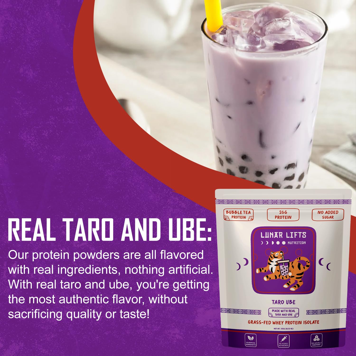 Lunar Lifts 26g protein per serving fuels workouts and daily nutrition