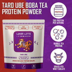 Lunar Lifts grass-fed whey isolate labeled for high-protein shakes