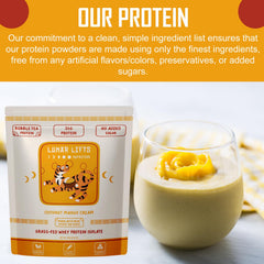 Lunar Lifts post-workout recovery shake ready for quick nourishment.