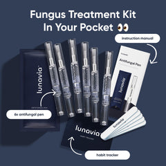 Lunavia Antifungal Pen in travel case emphasizes portability and discreet use.
