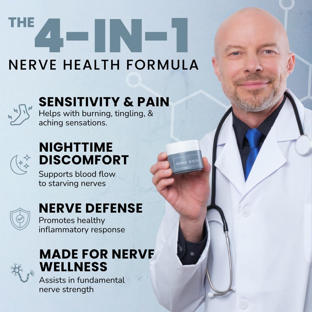 Lune Nerve Balm with arnica and magnesium ingredients highlighted.