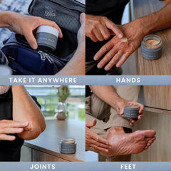 Lune Nerve Balm USA-made label emphasizes clean plant-based formula.