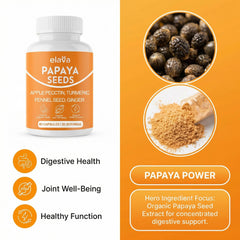 LUNESSA Elava Papaya Seeds Capsules non-GMO and gluten-free.