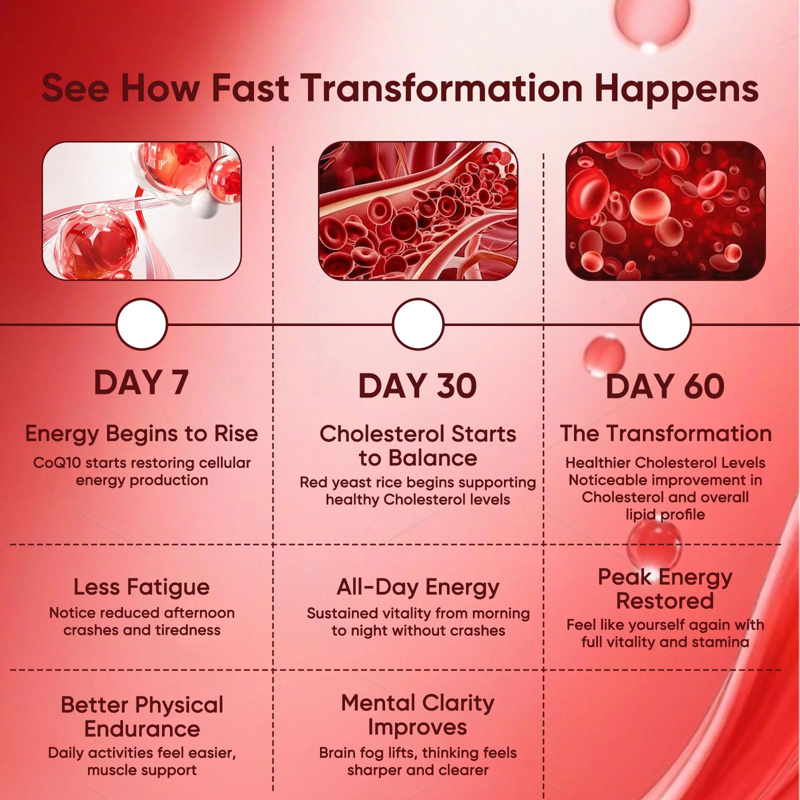 LUNESSA ingredients panel highlights 2400mg red yeast rice and 200mg CoQ10
