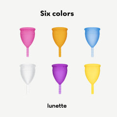 Lunette period cup during running, secure fit for active days.