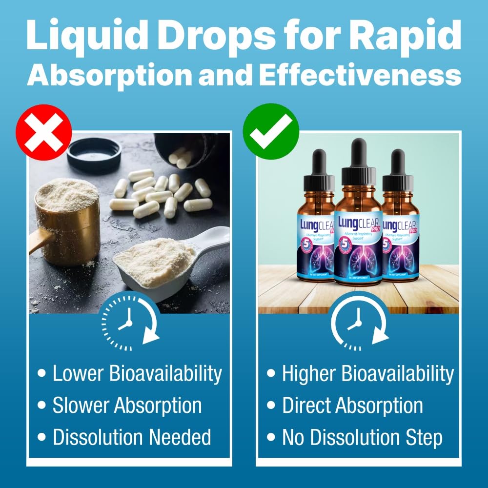 Lung Clear Pro cordyceps ingredient cleanly illustrates mushroom botanicals for vitality.