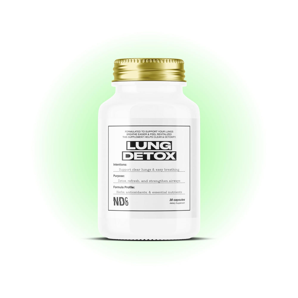 Lung Detox by NDCO bottle and label for daily respiratory support.