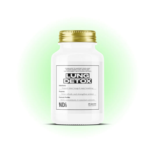 Lung Detox by NDCO bottle and label for daily respiratory support.