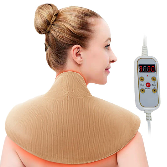 LUNILAX large neck-shoulder heating pad provides targeted warmth for daily comfort.