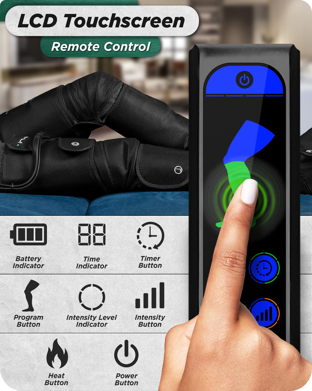 Lunix LX10 handheld controller for easy, personalized session control.