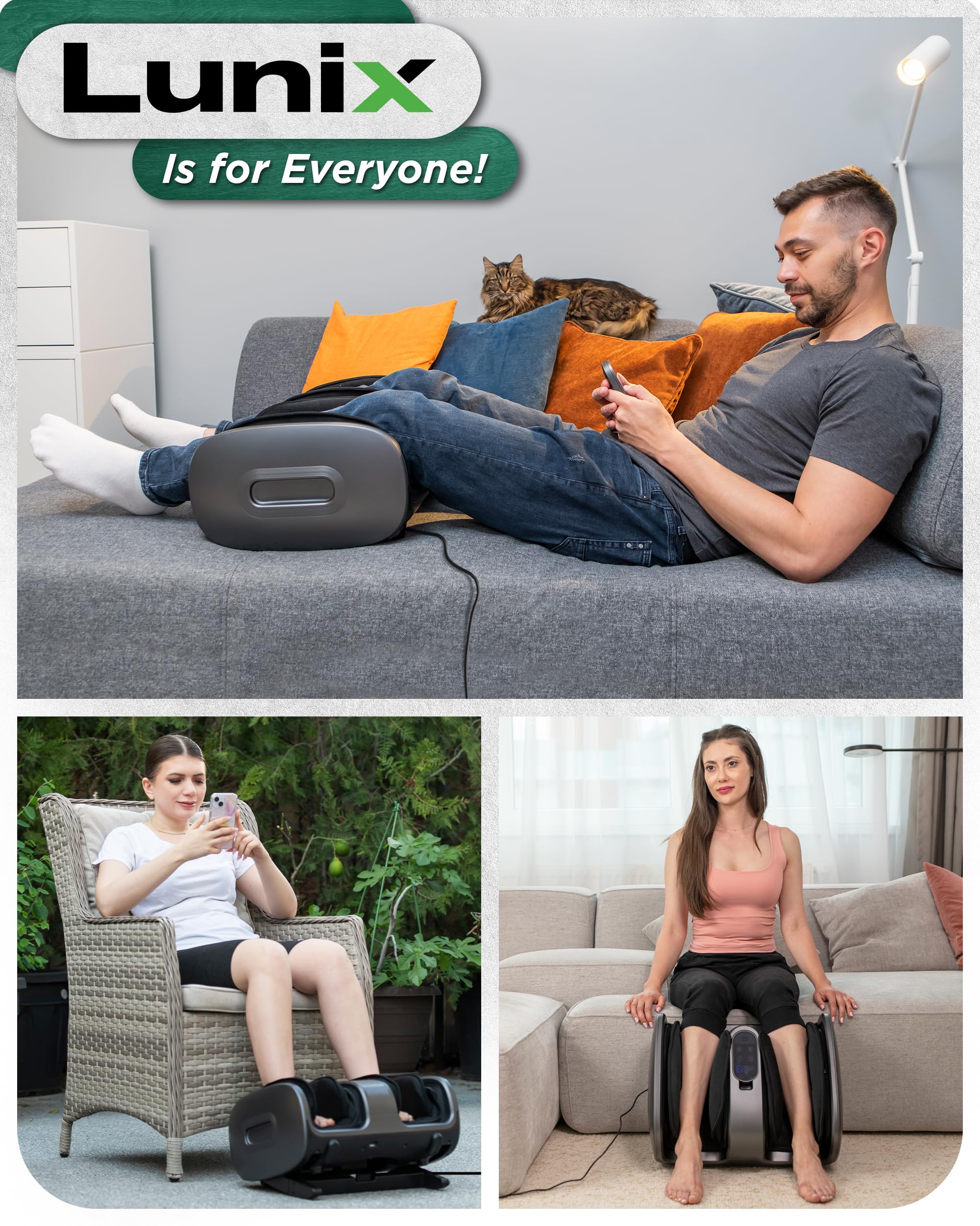 Lunix LX21 air compression with deep kneading nodes.
