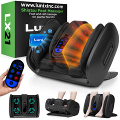 Lunix LX21 foot massager with remote for easy control and targeted relief.