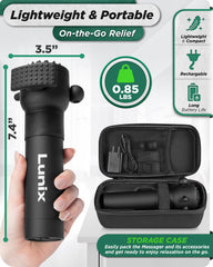 Lunix LX28 acupressure head targets specific points for comfort.