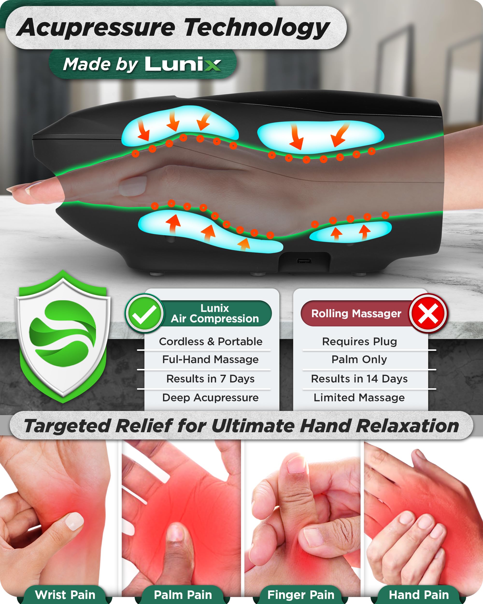Lunix LX29 heat therapy highlights warmth for hands during tasks