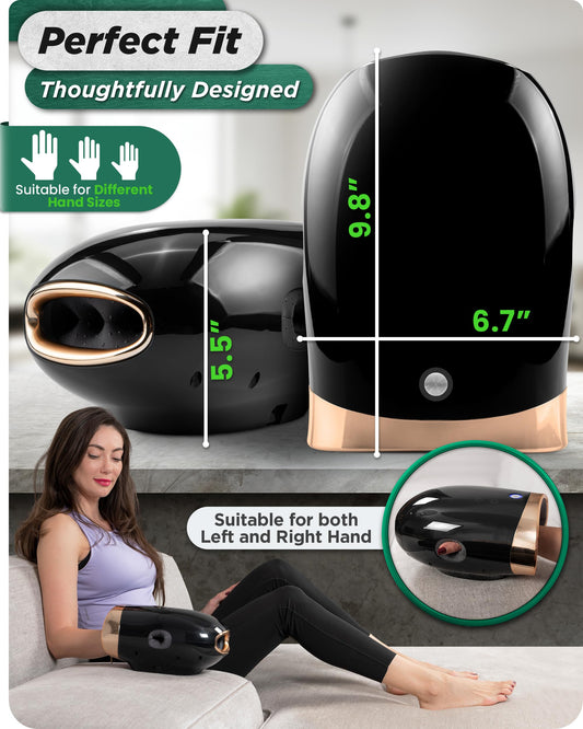 Lunix LX30 compression session provides balanced pressure for finger comfort.