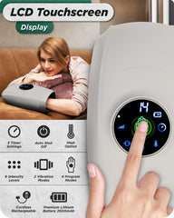 Lunix LX7 finger massage detail focusing on acupressure points