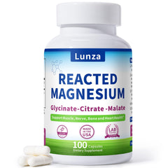 Lunza magnesium-potassium bottle promotes restful sleep and calm