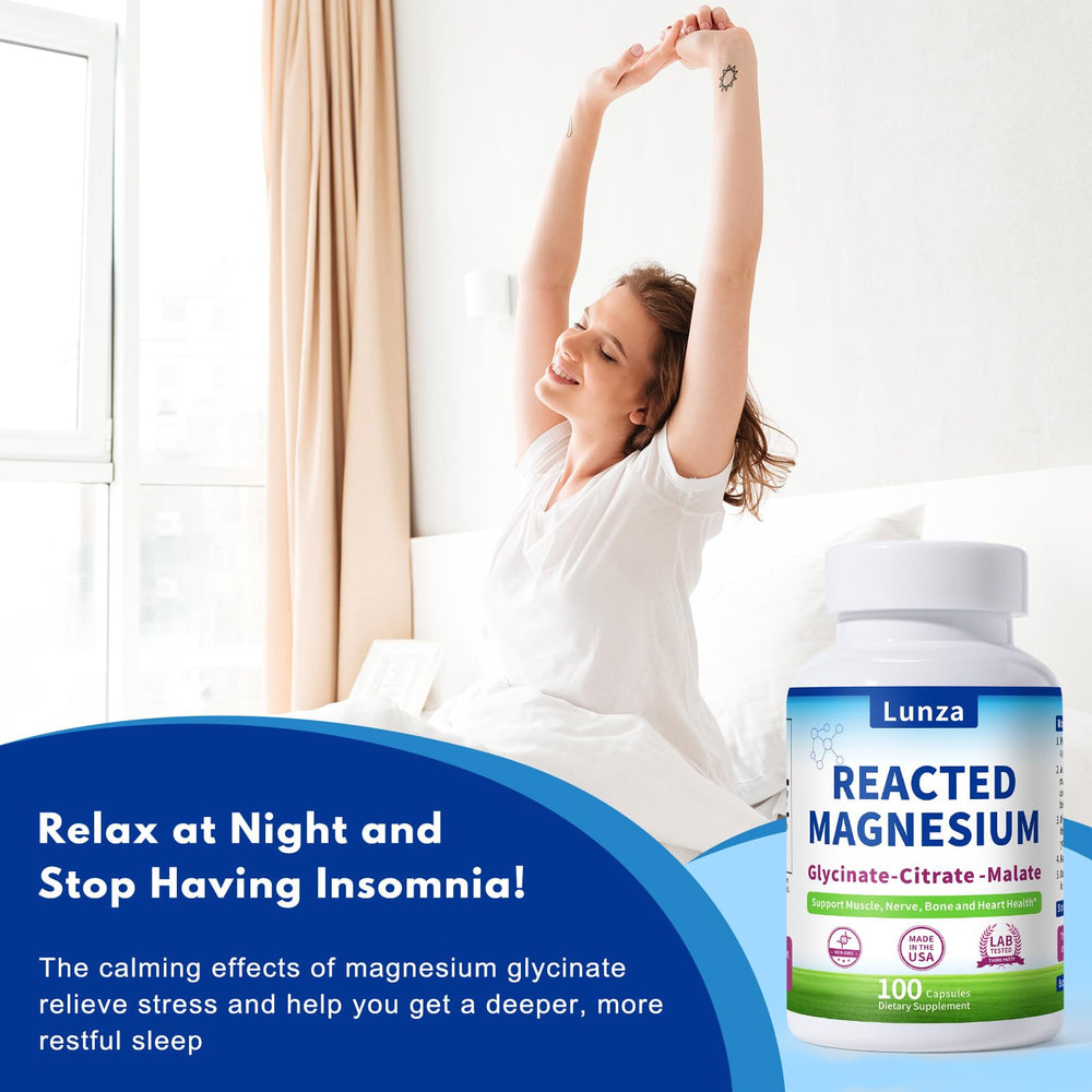 Lunza magnesium-potassium capsules close-up for convenient daily use
