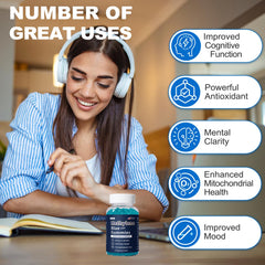 Lunza Methylene Blue Gummies label close-up, pharmaceutical-grade quality
