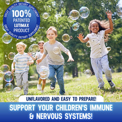 LutiMax packaging label showing ingredients and serving instructions.