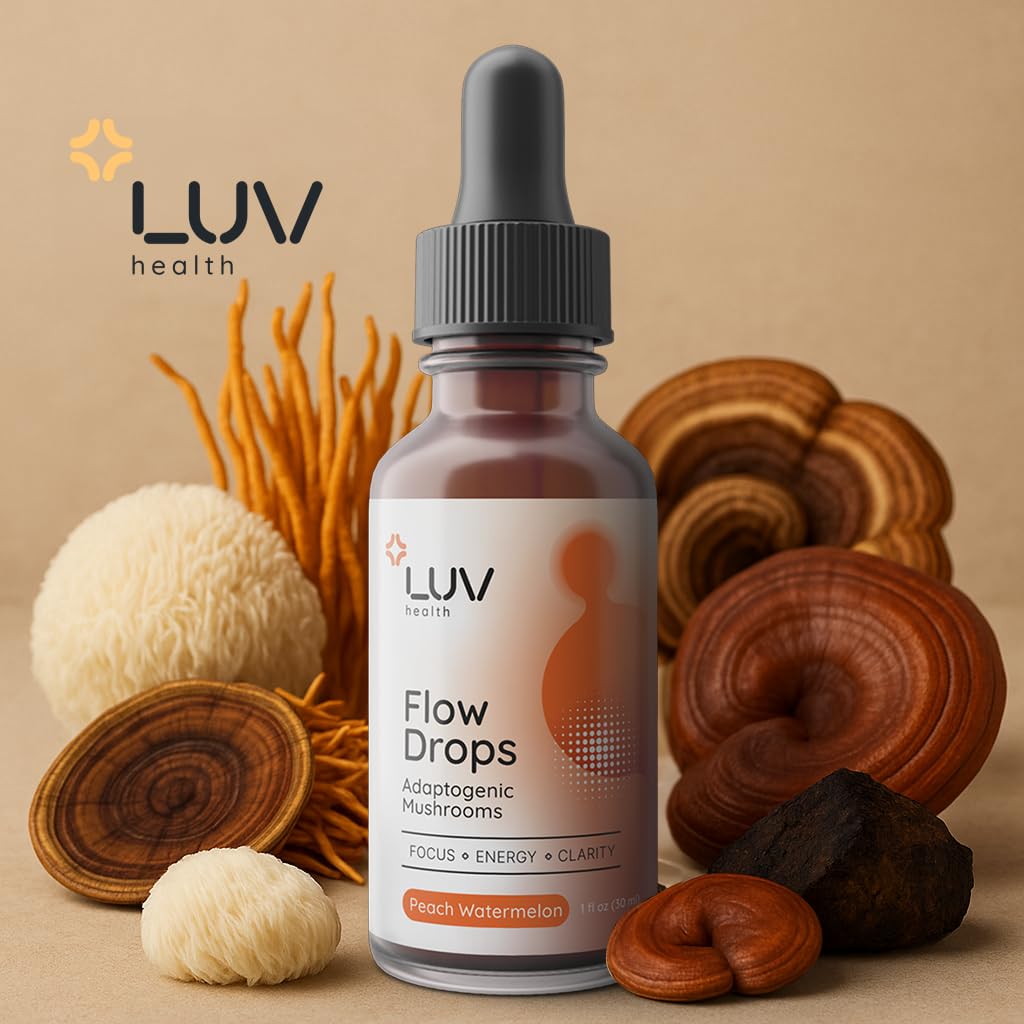 LUV health Flow Drops made in the USA with quality controls.