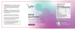 LUV Health Mind Gummies daily-routine chews beside coffee for morning focus