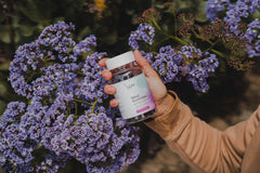 LUV Health Mind Gummies organic-mushrooms jar highlights natural extract potency