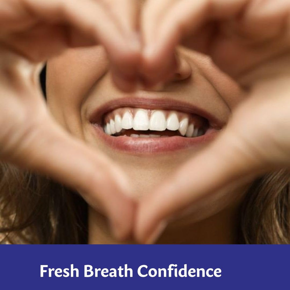 LuvBiotics dentist-designed formula implies dental hygiene support.