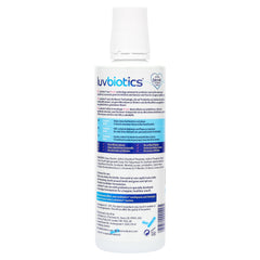 Luv Biotics fluoride-free mouthwash no alcohol icon suggests a kinder mouthwash experience.