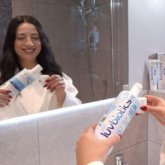 LuvBiotics Mouthwash breath freshness visual conveys long-lasting confidence.