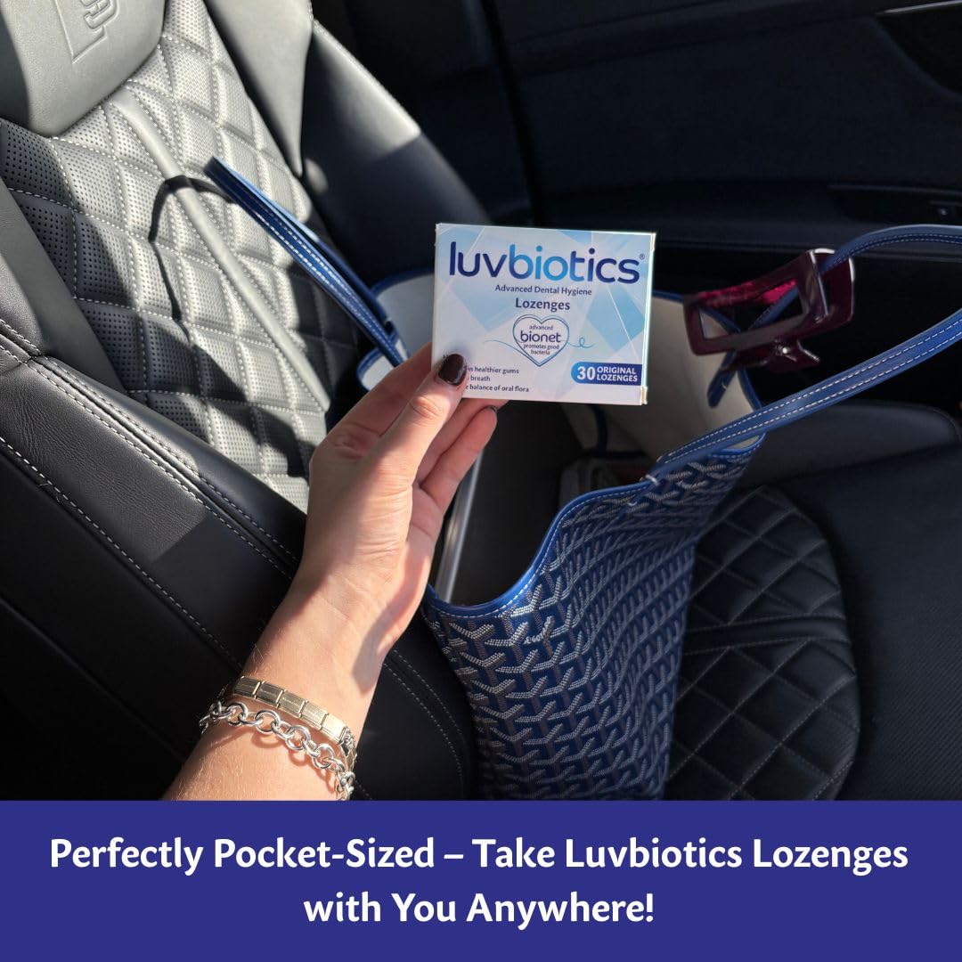 LuvBiotics Original Mint Lozenges taste sample conveys refreshing mint flavor.